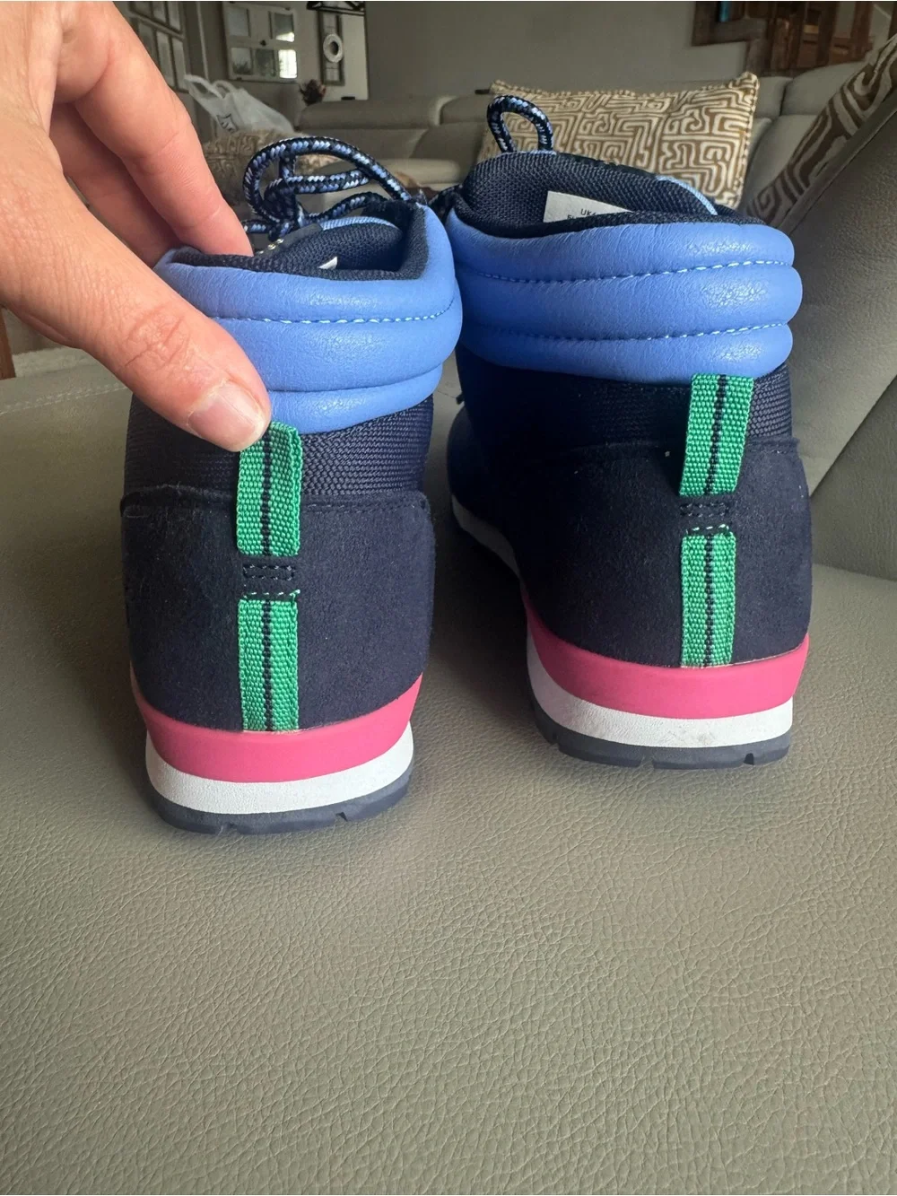 Joules Two-Tone Blue Hiking Boots - Navy & Light Blue